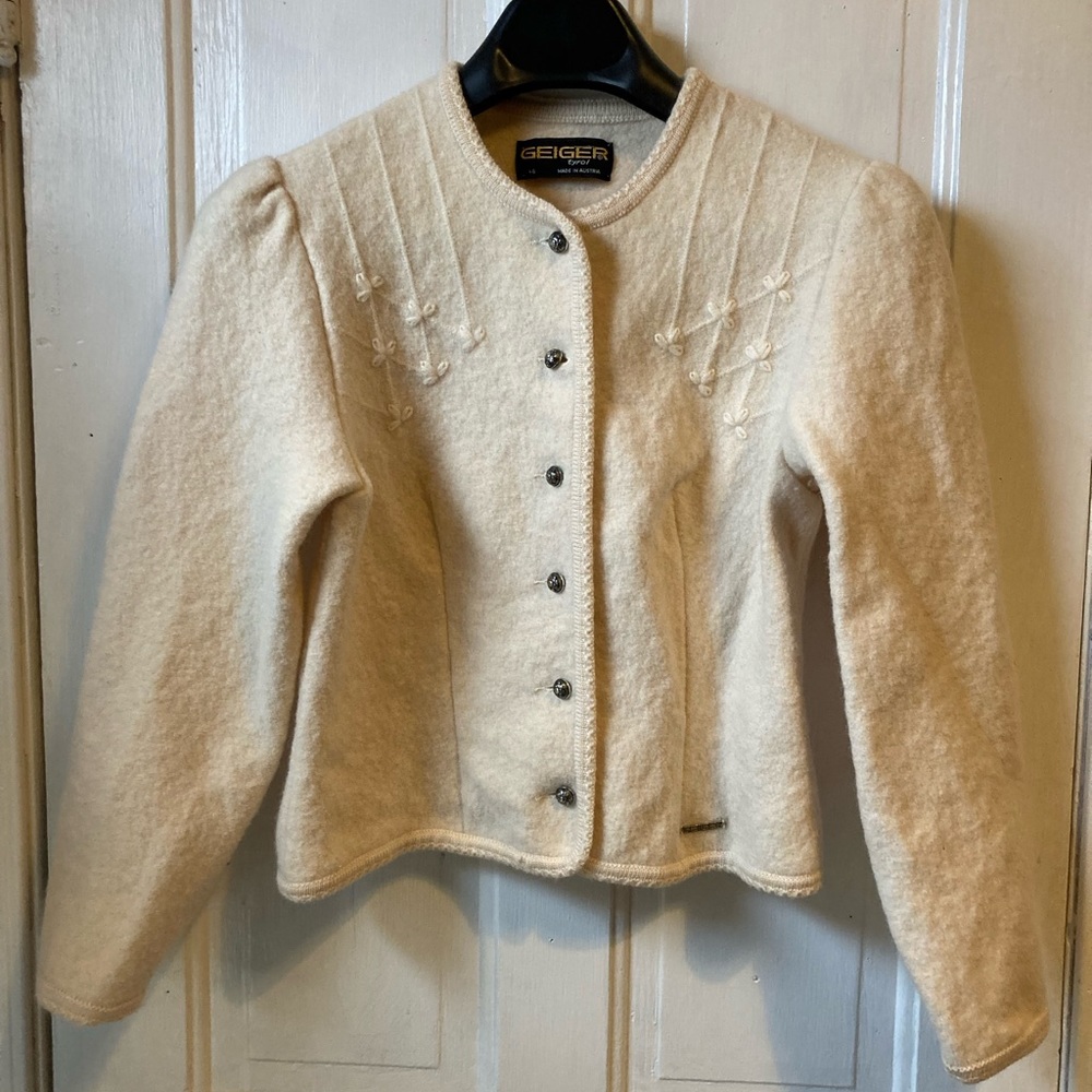 Geiger vintage wool jacket. Made in Austria, size 46 (euro). Good condition